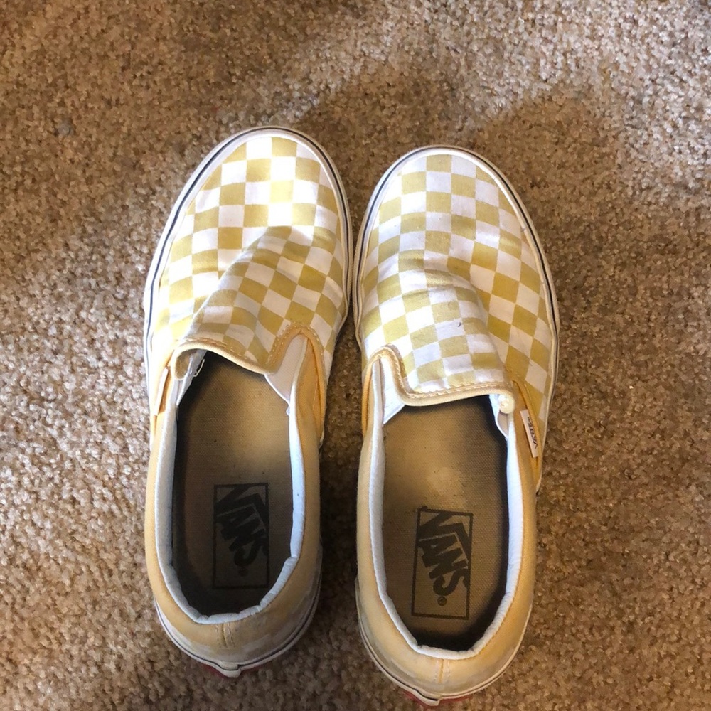 Yellow checkered vans